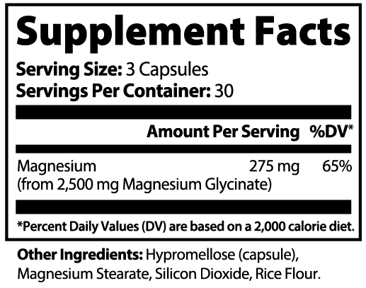 Wellovine® Magnesium Glycinate – High Absorption Magnesium for Relaxation, Muscle & Nerve Support | 275 mg | 90 Capsules