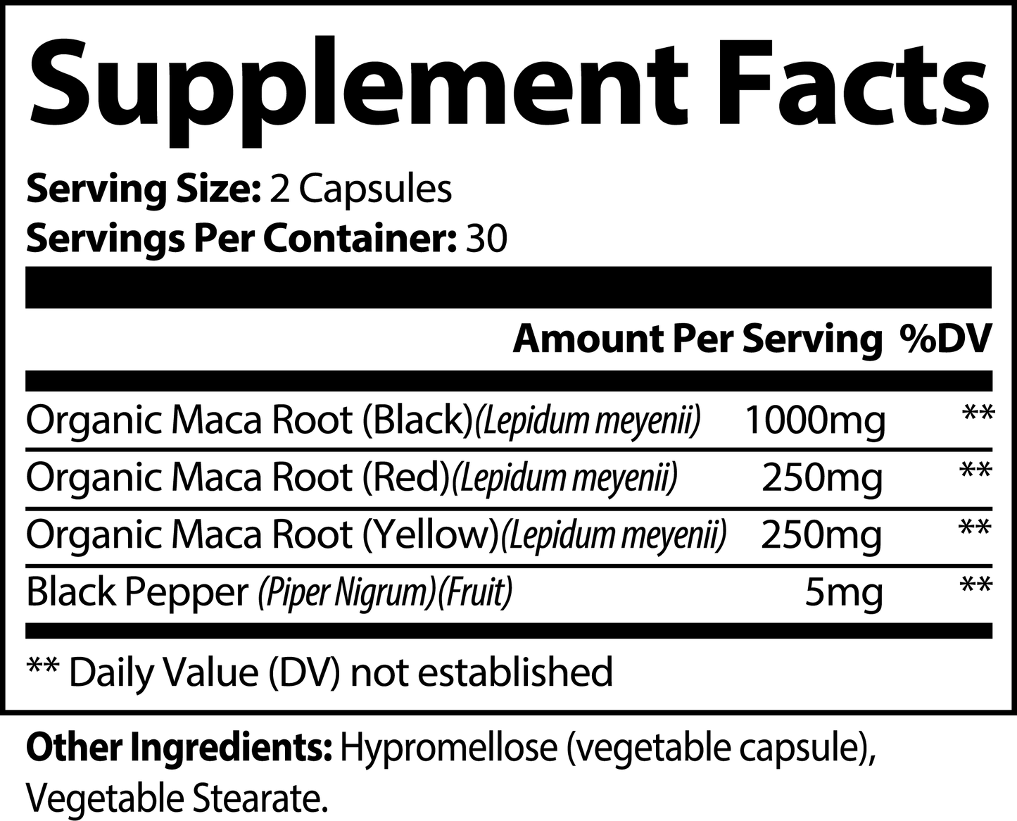 Wellovine® Organic Maca Plus – Triple Maca Blend for Energy, Vitality & Hormonal Balance | 1,500+ mg | 60 Vegan Capsules